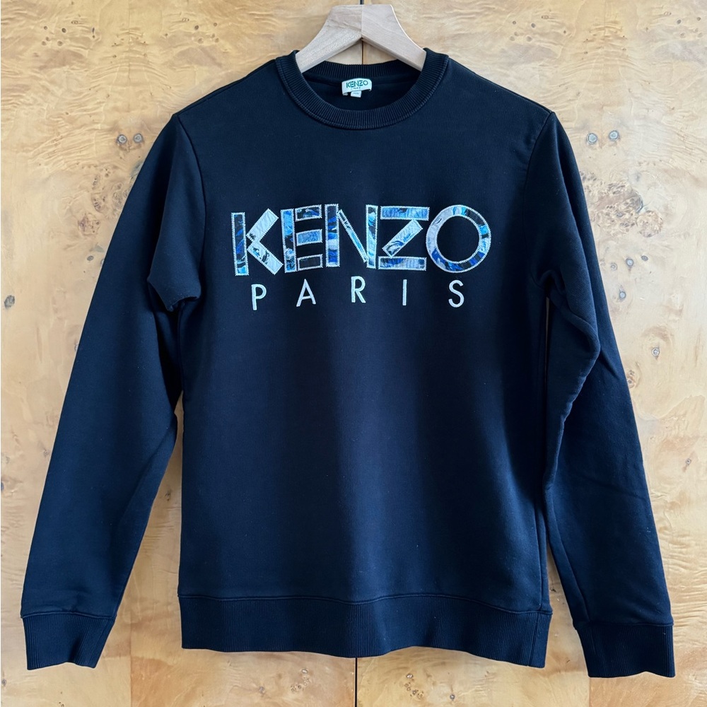 Kenzo Paris Streetwear Patchwork Logo Unisex Crewneck Sweatshirt - Size X-Small - Picture 5 of 6